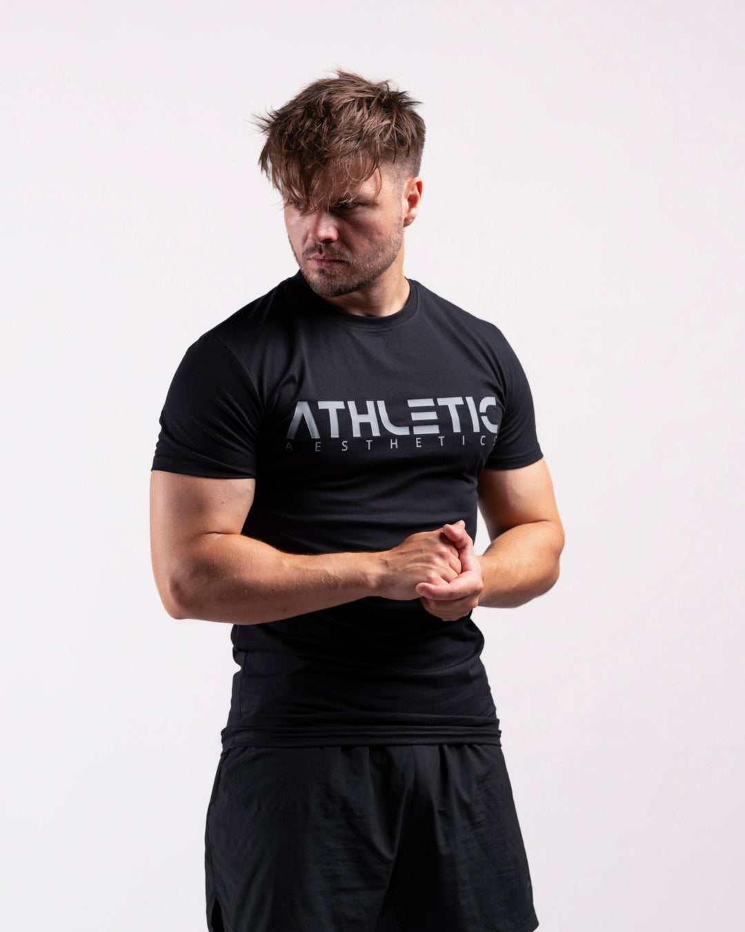 Classic Slim Fit Shirt (Black/Grey) - Athletic Aesthetics