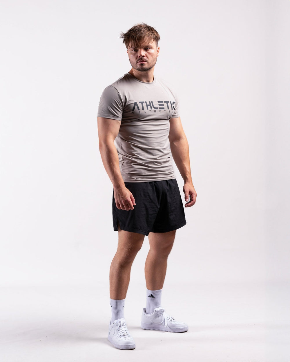 Classic Slim Fit Shirt (Harbor Grey) - Athletic Aesthetics