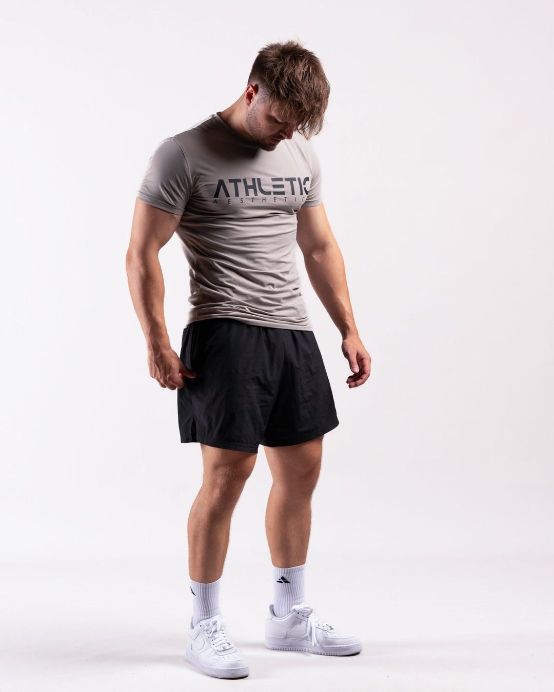 Classic Slim Fit Shirt (Harbor Grey) - Athletic Aesthetics