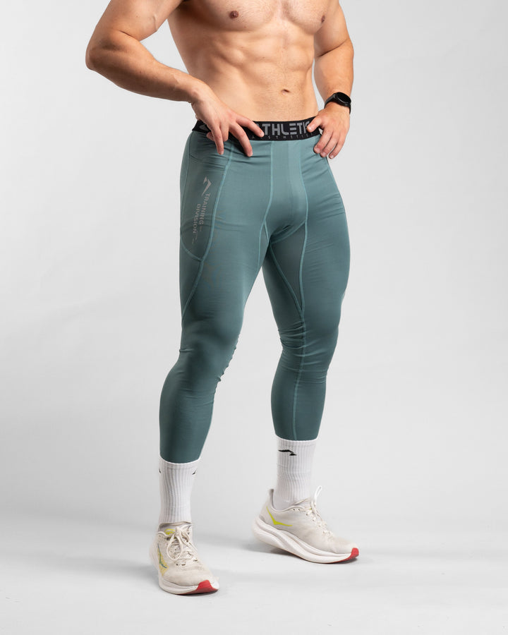 Core Compression Leggings (Arctic Mint) - Athletic Aesthetics
