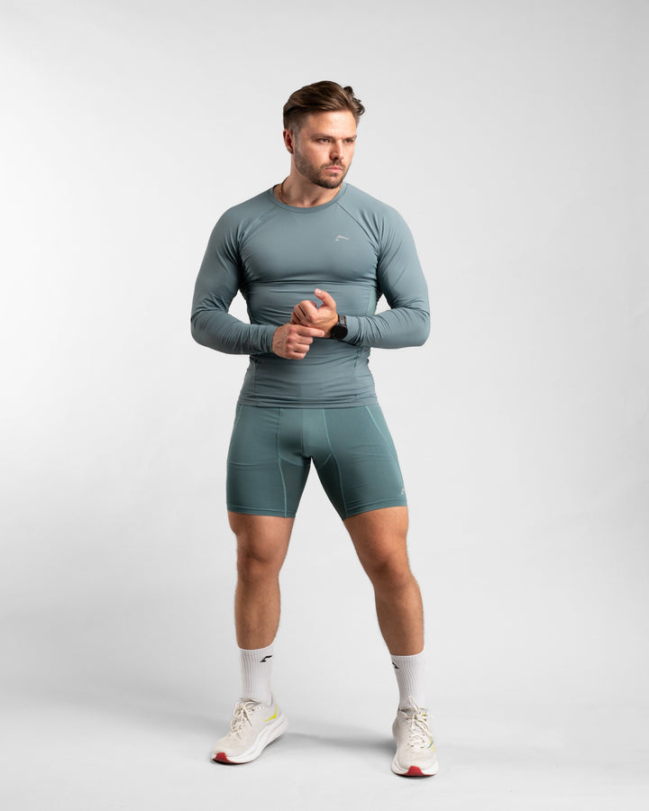 Core Compression Longsleeve (Arctic Mint) - Athletic Aesthetics