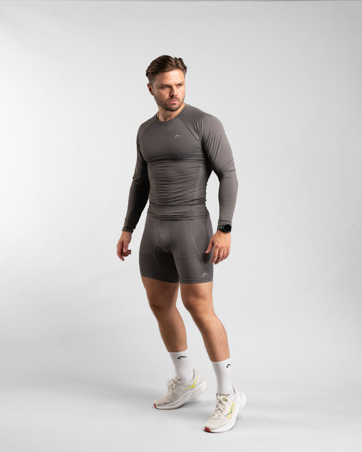 Core Compression Longsleeve (Clay) - Athletic Aesthetics