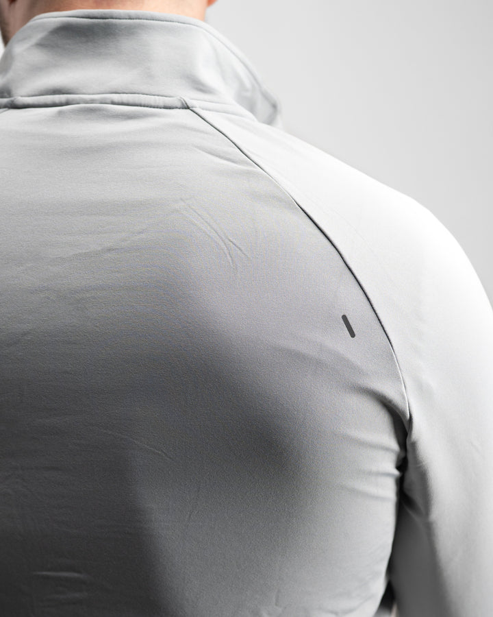 Core Performance Full Zip (Light Grey) - Athletic Aesthetics