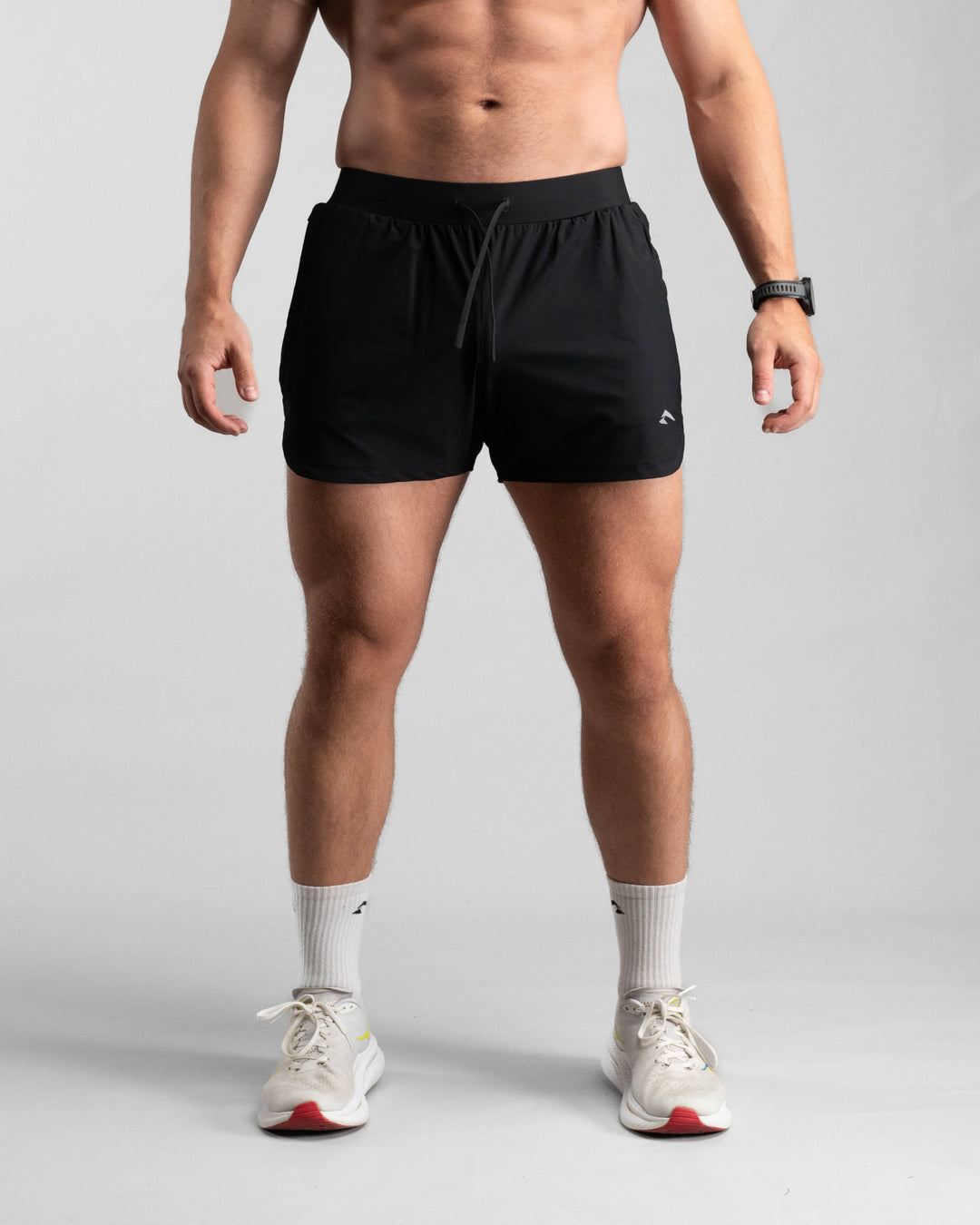 Elite Performance 5“ Shorts (Black/Grey) - Athletic Aesthetics