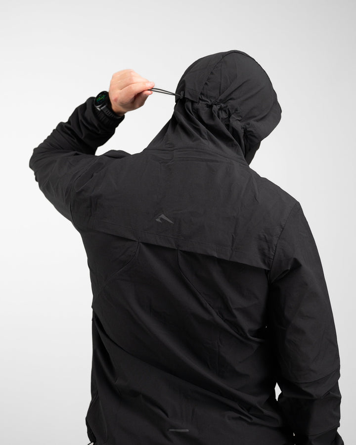 Elite Windbreaker Full Zip (Black) - Athletic Aesthetics