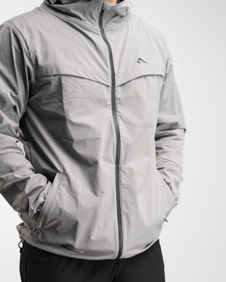 Elite Windbreaker Full Zip (Tactical Grey) - Athletic Aesthetics