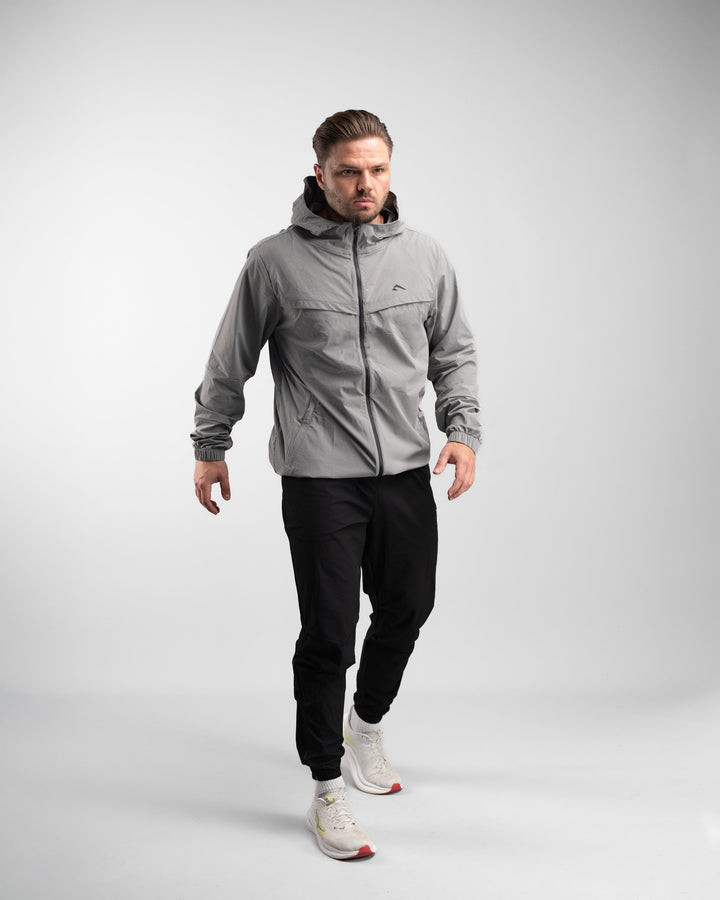 Elite Windbreaker Full Zip (Tactical Grey) - Athletic Aesthetics