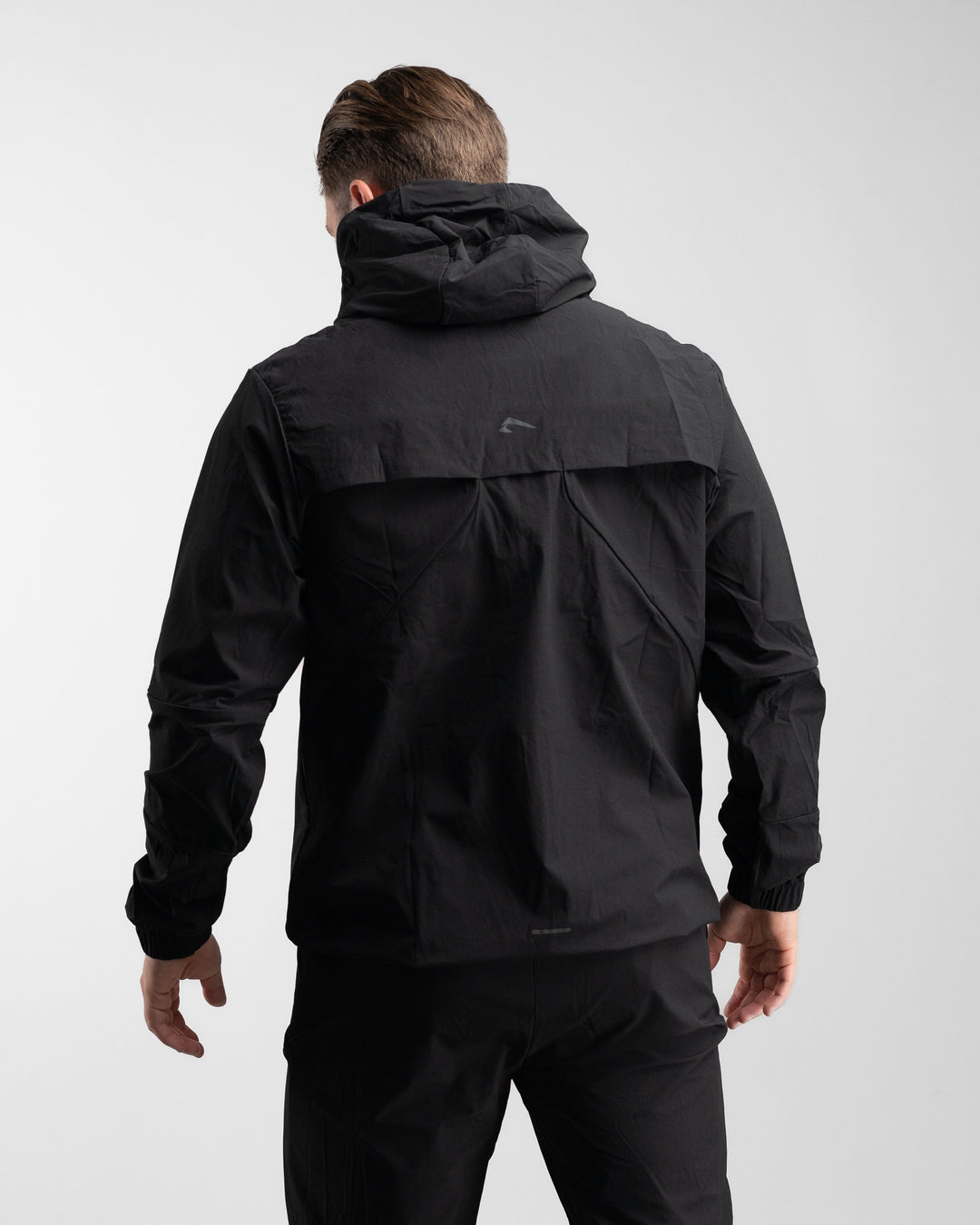Elite Windbreaker Half Zip (Black) - Athletic Aesthetics
