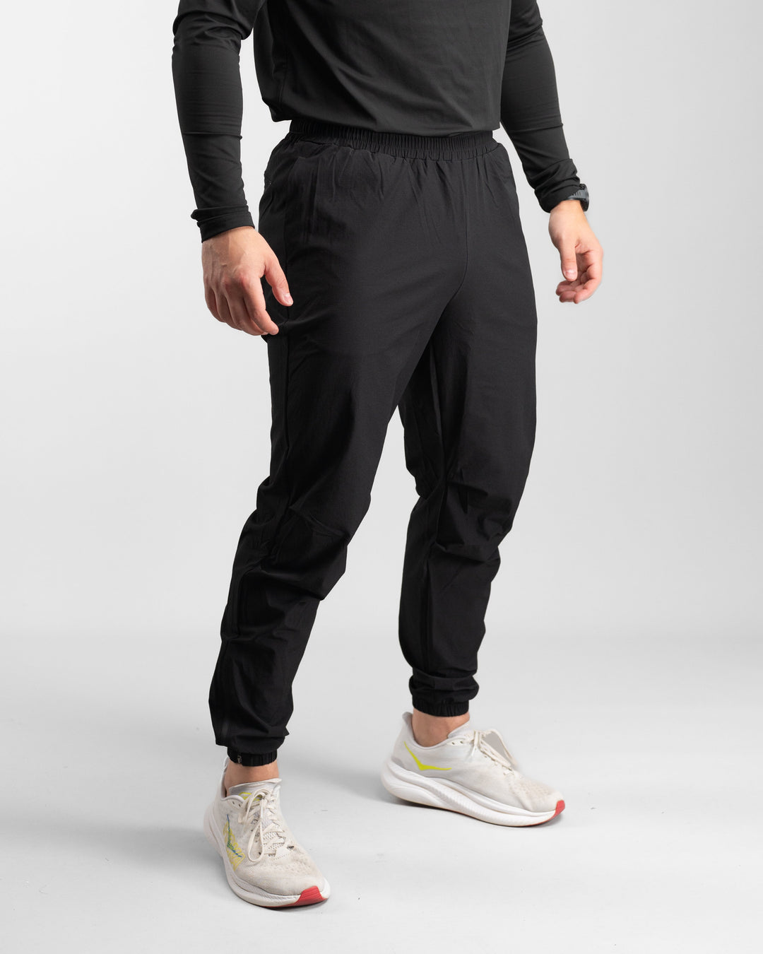 Elite Windbreaker Jogger (Black) - Athletic Aesthetics