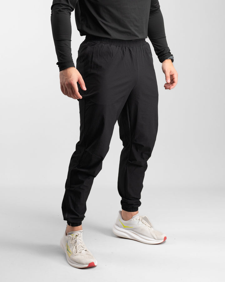 Elite Windbreaker Jogger (Black) - Athletic Aesthetics
