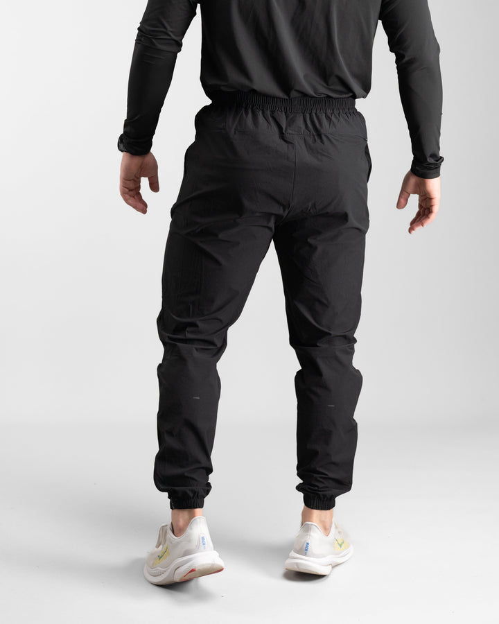 Elite Windbreaker Jogger (Black) - Athletic Aesthetics