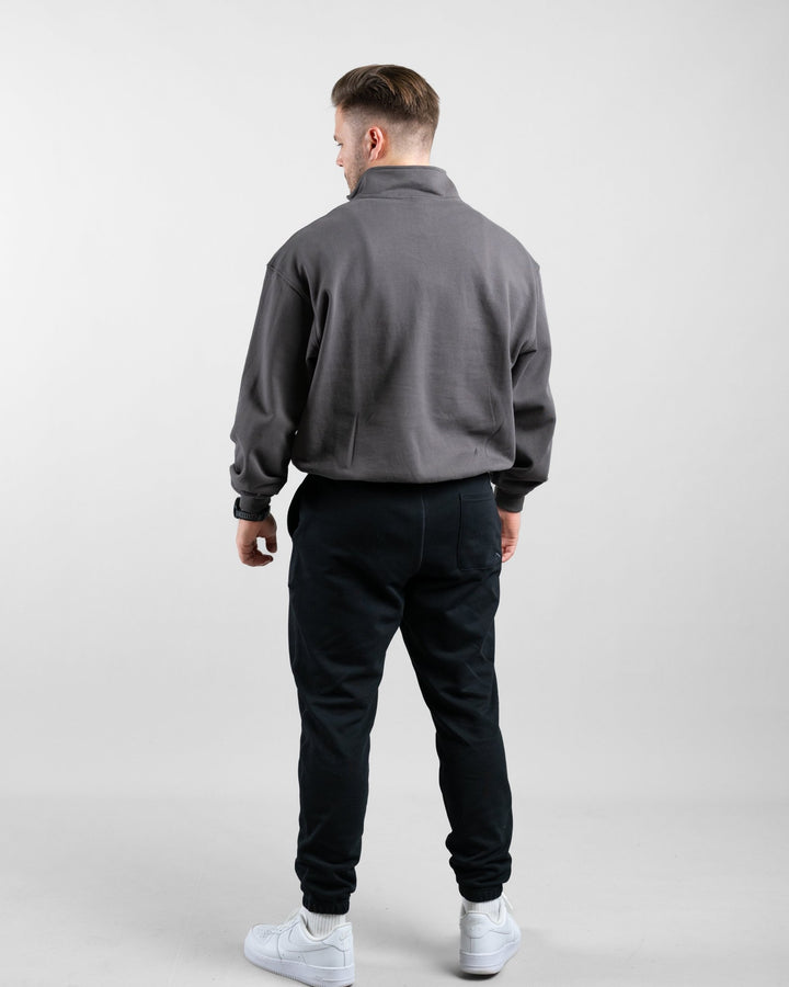 Essential Oversize Half Zip (Olive) - Athletic Aesthetics