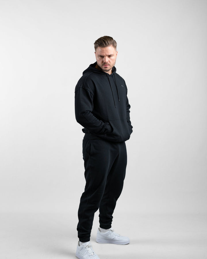 Essential Oversize Hoodie (Black) - Athletic Aesthetics