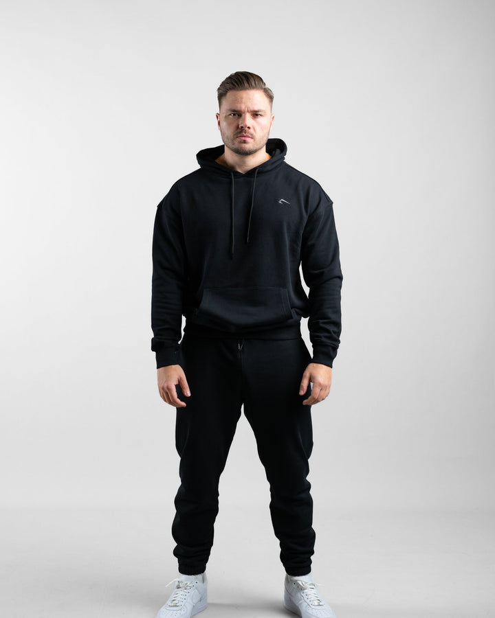 Essential Oversize Hoodie (Black) - Athletic Aesthetics