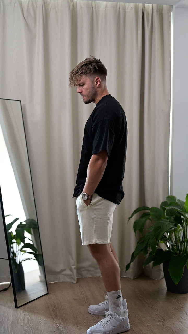 Sweatshorts (Cream) - HQ Basics - Athletic Aesthetics