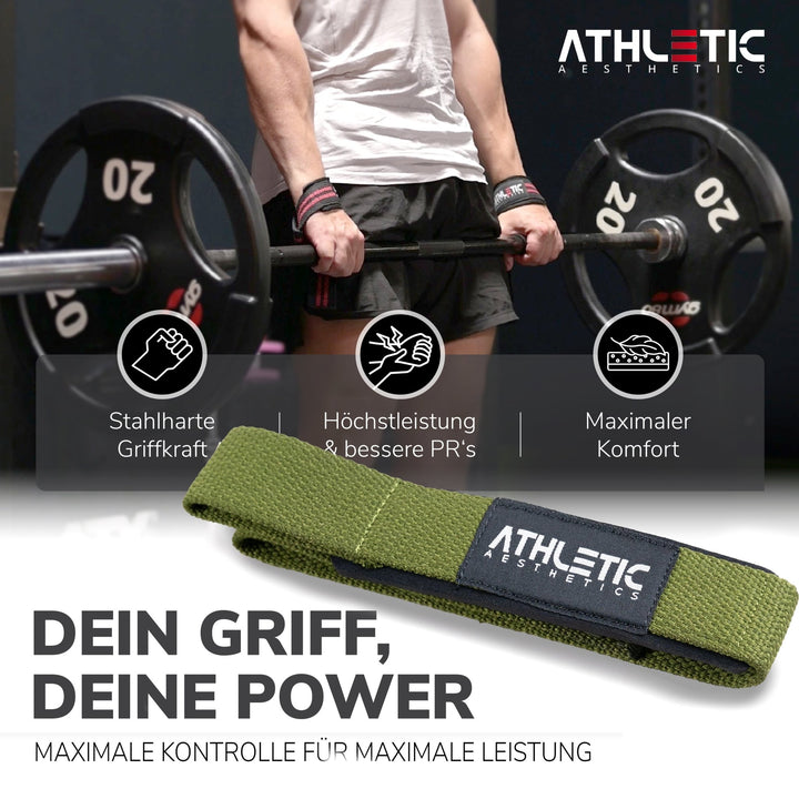 Zughilfen (Olive Silikon) - Athletic Aesthetics
