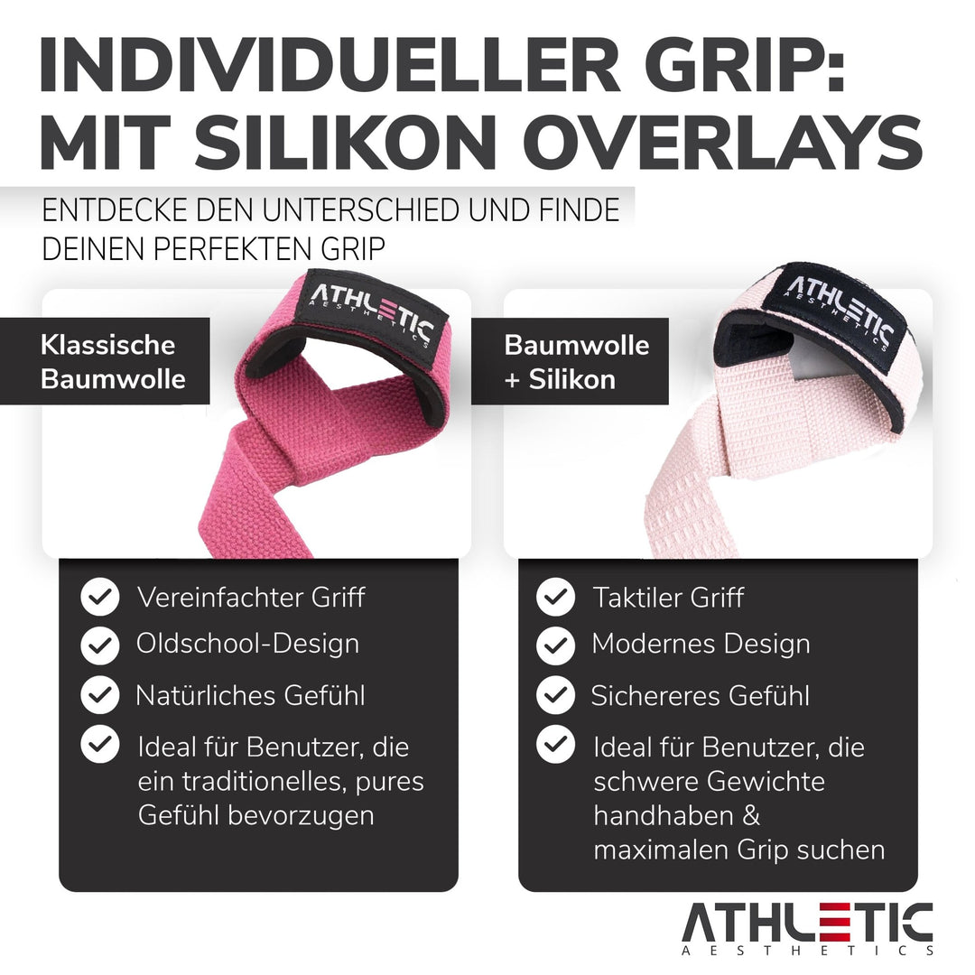 Zughilfen (Rose Silikon) - Athletic Aesthetics