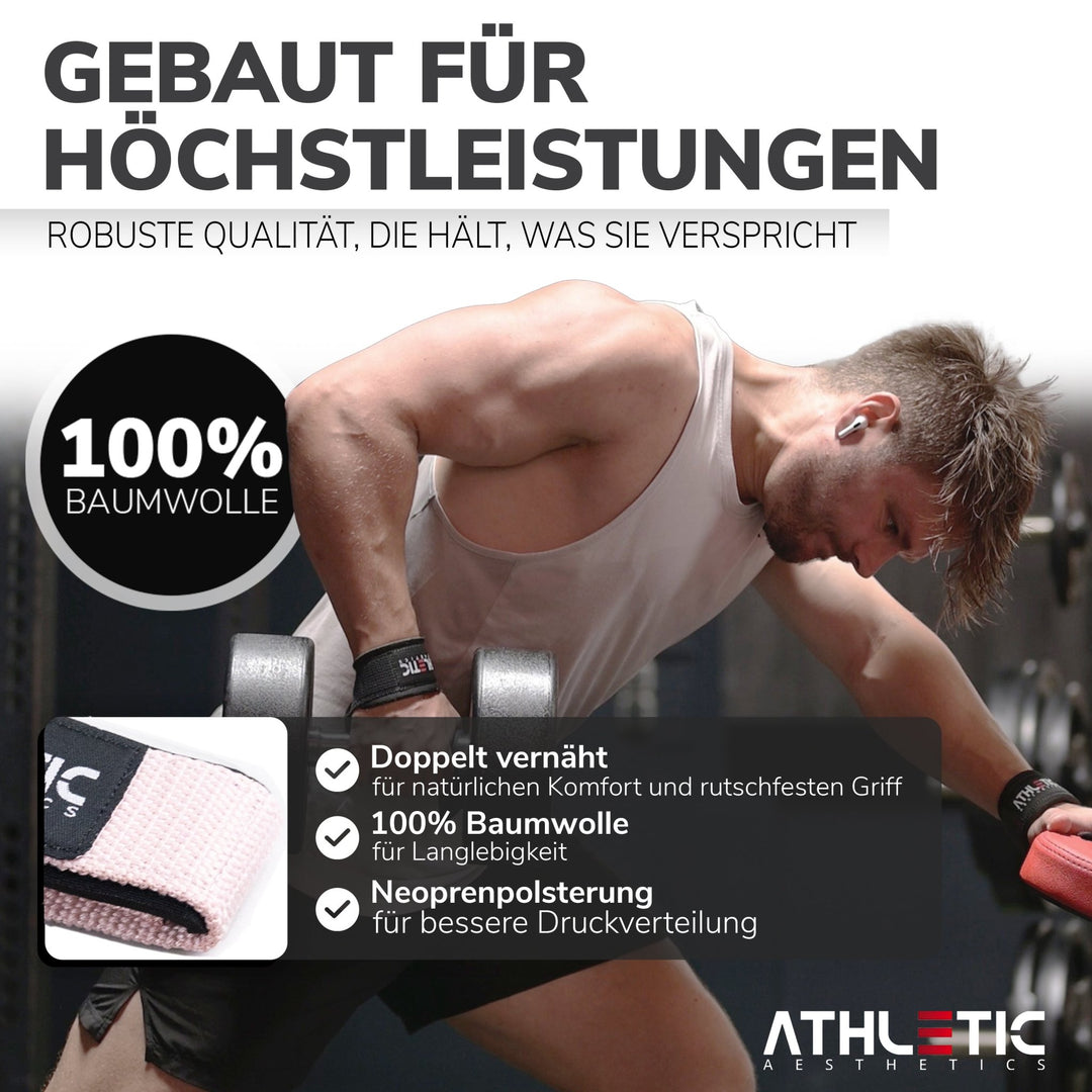 Zughilfen (Rose Silikon) - Athletic Aesthetics