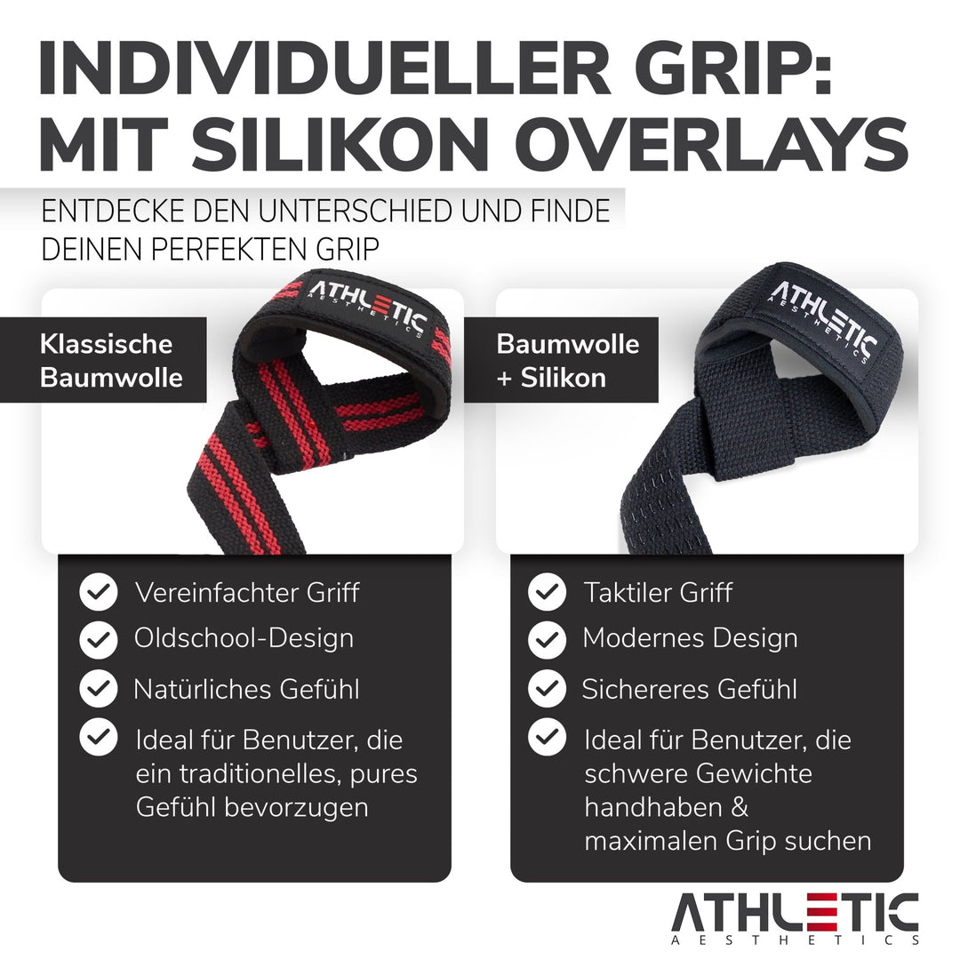 Zughilfen (Rot - Schwarz) - Athletic Aesthetics