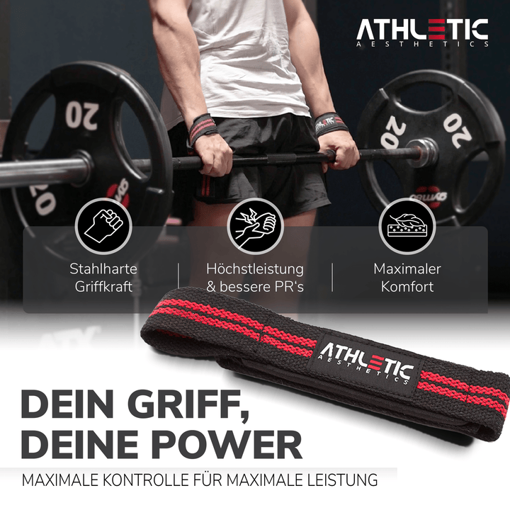Zughilfen (Rot - Schwarz) - Athletic Aesthetics