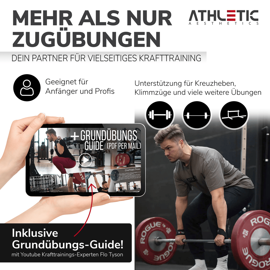 Zughilfen (Schwarz) - Athletic Aesthetics