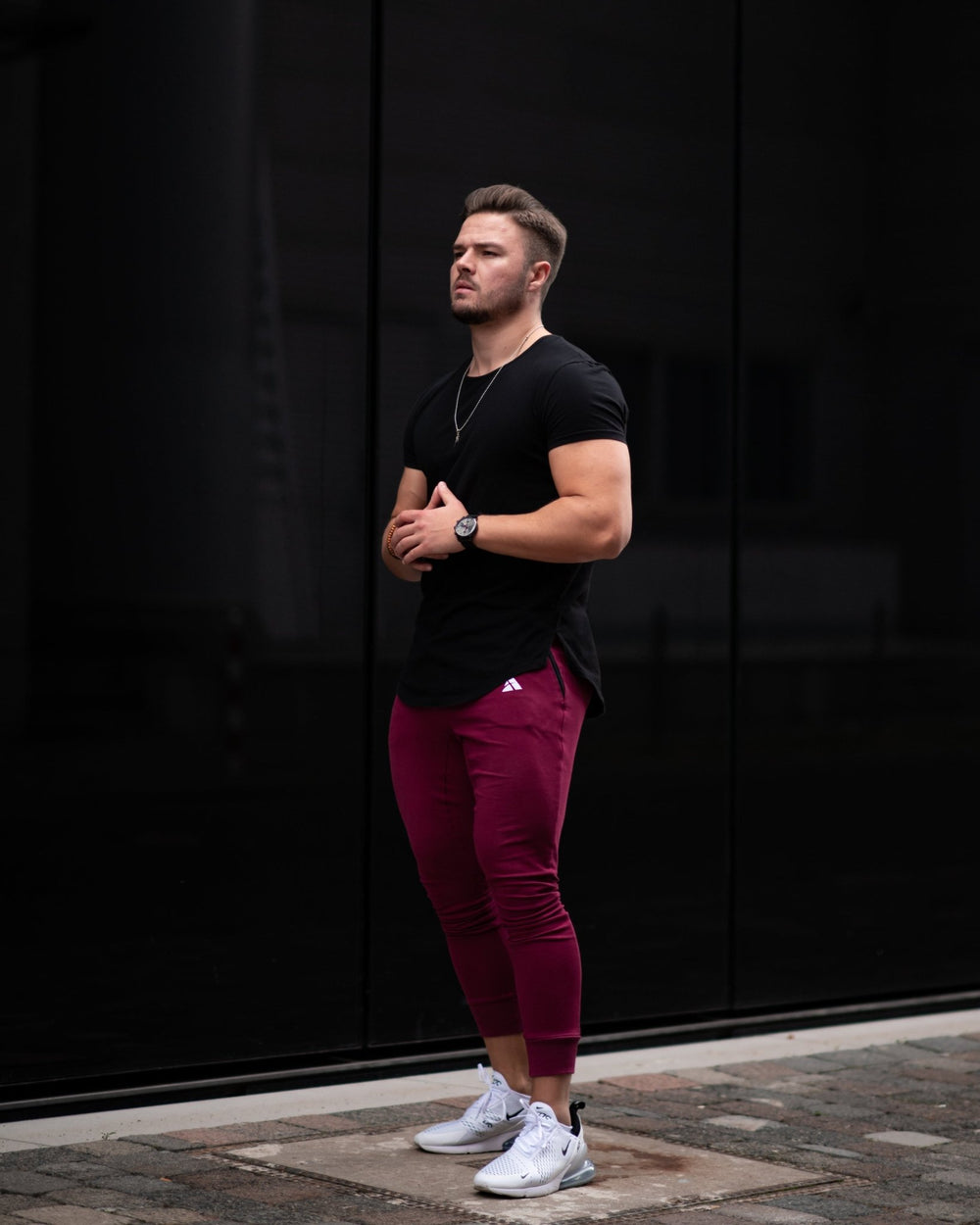 Classic Joggers (Burgundy) - Athletic Aesthetics