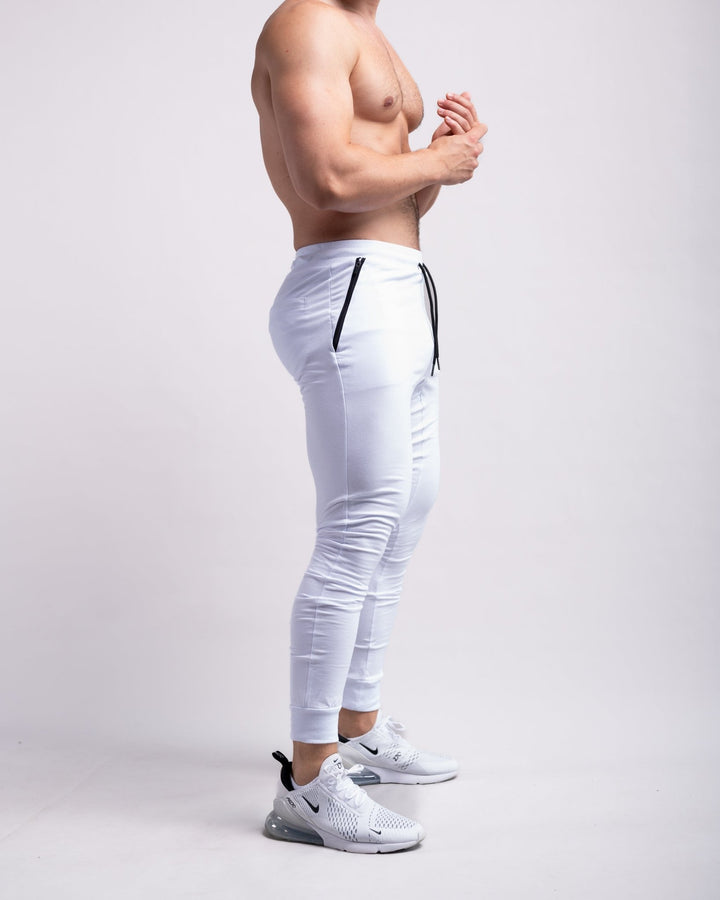 Classic Joggers (White) - Athletic Aesthetics