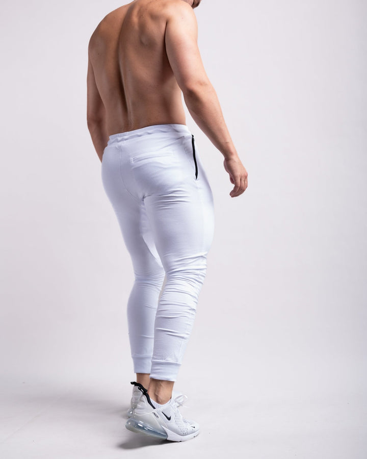 Classic Joggers (White) - Athletic Aesthetics