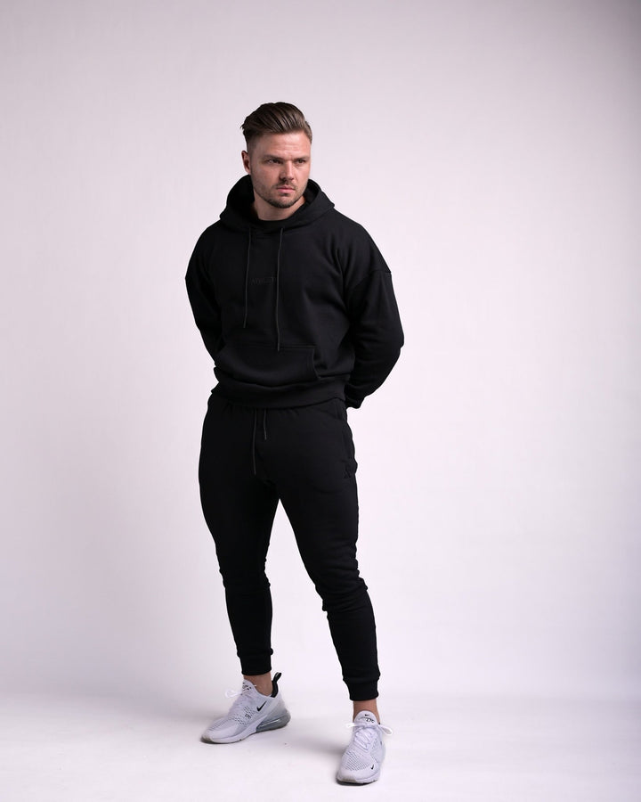 Fit Joggers (Black/Black) - Athletic Aesthetics