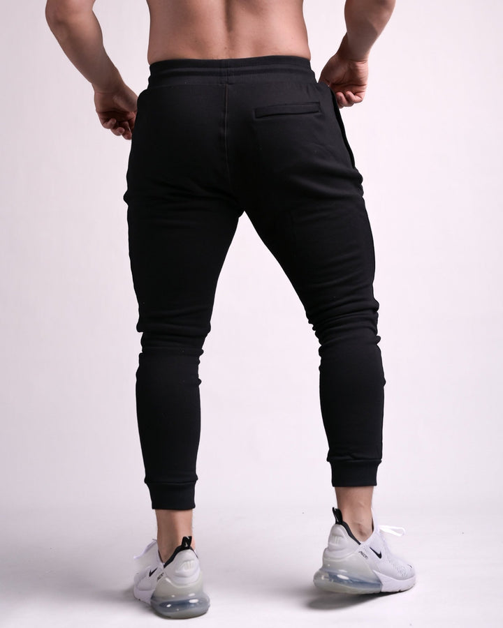 Fit Joggers (Black/White) - Athletic Aesthetics