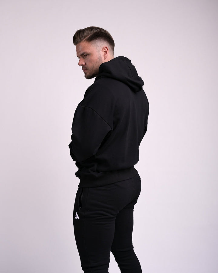 Oversize Hoodie (Black/White) - Athletic Aesthetics