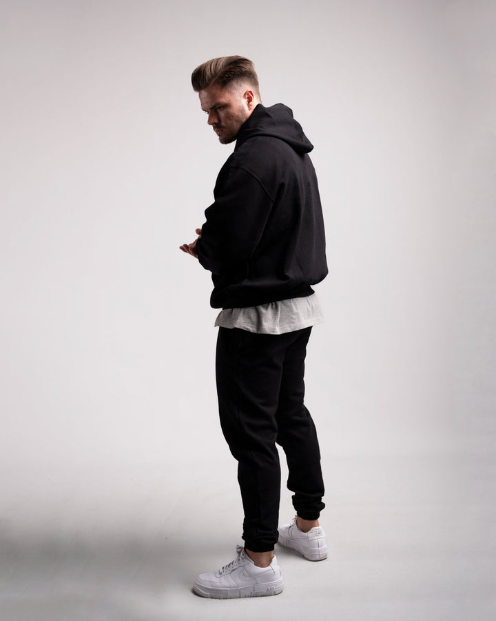 Oversized Hoodie (Black) - HQ Basics - Athletic Aesthetics