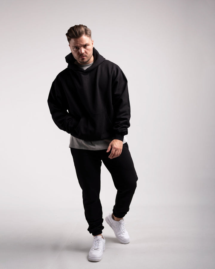 Oversized Hoodie (Black) - HQ Basics - Athletic Aesthetics