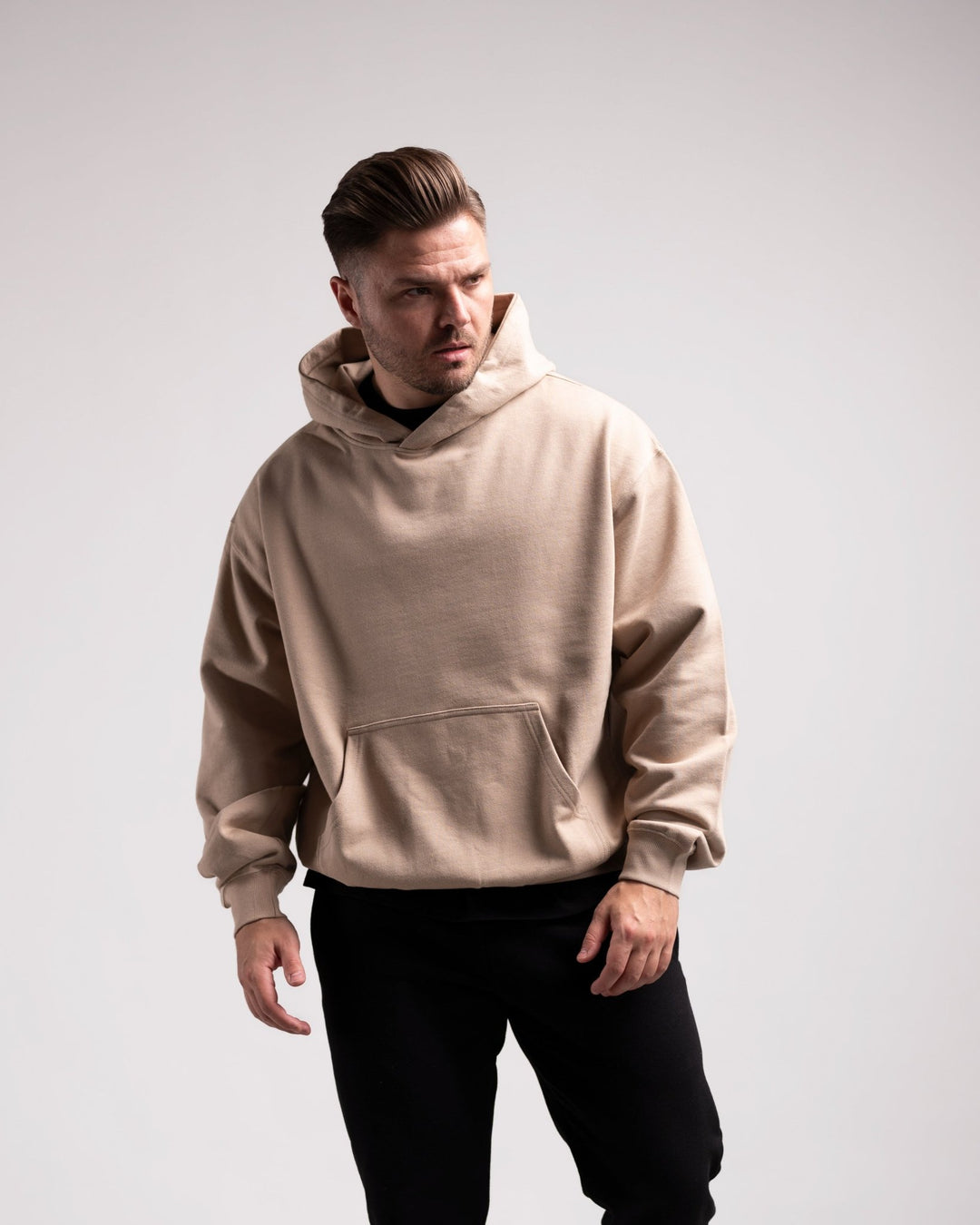 Oversized Hoodie (Caramel) - HQ Basics - Athletic Aesthetics