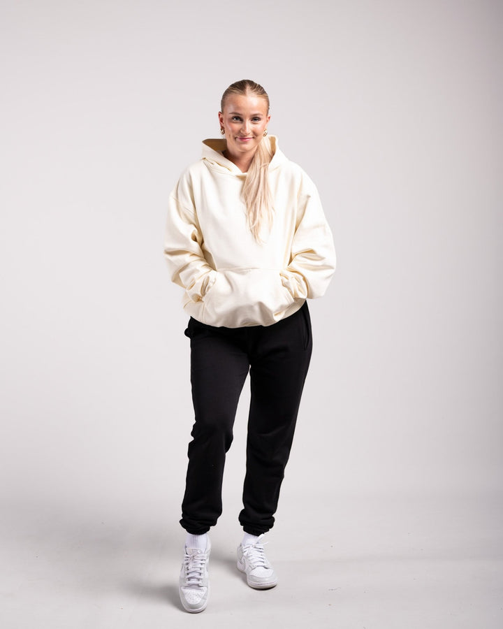 Oversized Hoodie (Cream) - HQ Basics - Athletic Aesthetics