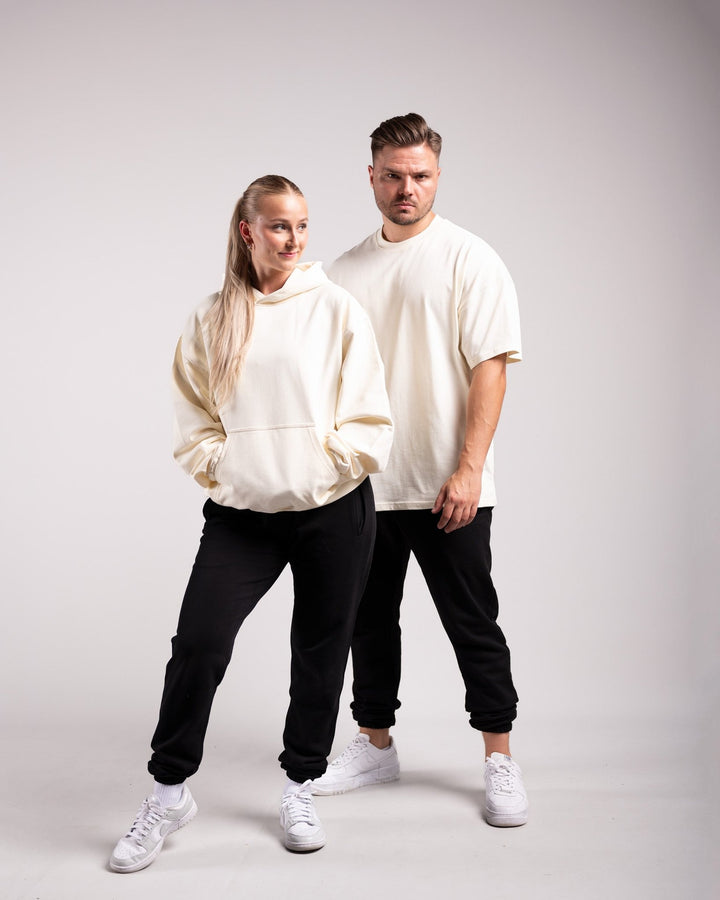 Oversized Hoodie (Cream) - HQ Basics - Athletic Aesthetics