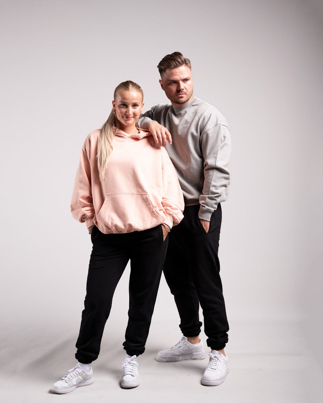 Oversized Hoodie (Creamy Pink) - HQ Basics - Athletic Aesthetics