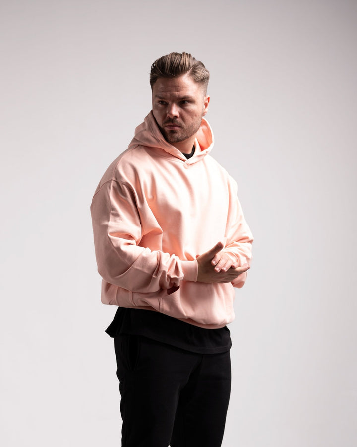 Oversized Hoodie (Creamy Pink) - HQ Basics - Athletic Aesthetics