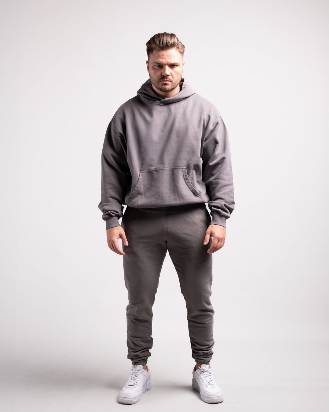 Oversized Hoodie (Dark Grey) - HQ Basics - Athletic Aesthetics