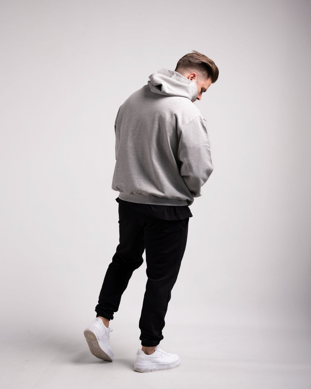 Oversized Hoodie (Grey Marl) - HQ Basics - Athletic Aesthetics