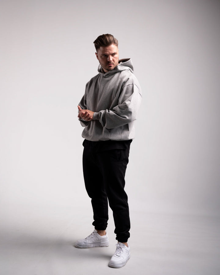 Oversized Hoodie (Grey Marl) - HQ Basics - Athletic Aesthetics