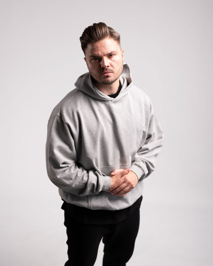 Oversized Hoodie (Grey Marl) - HQ Basics - Athletic Aesthetics