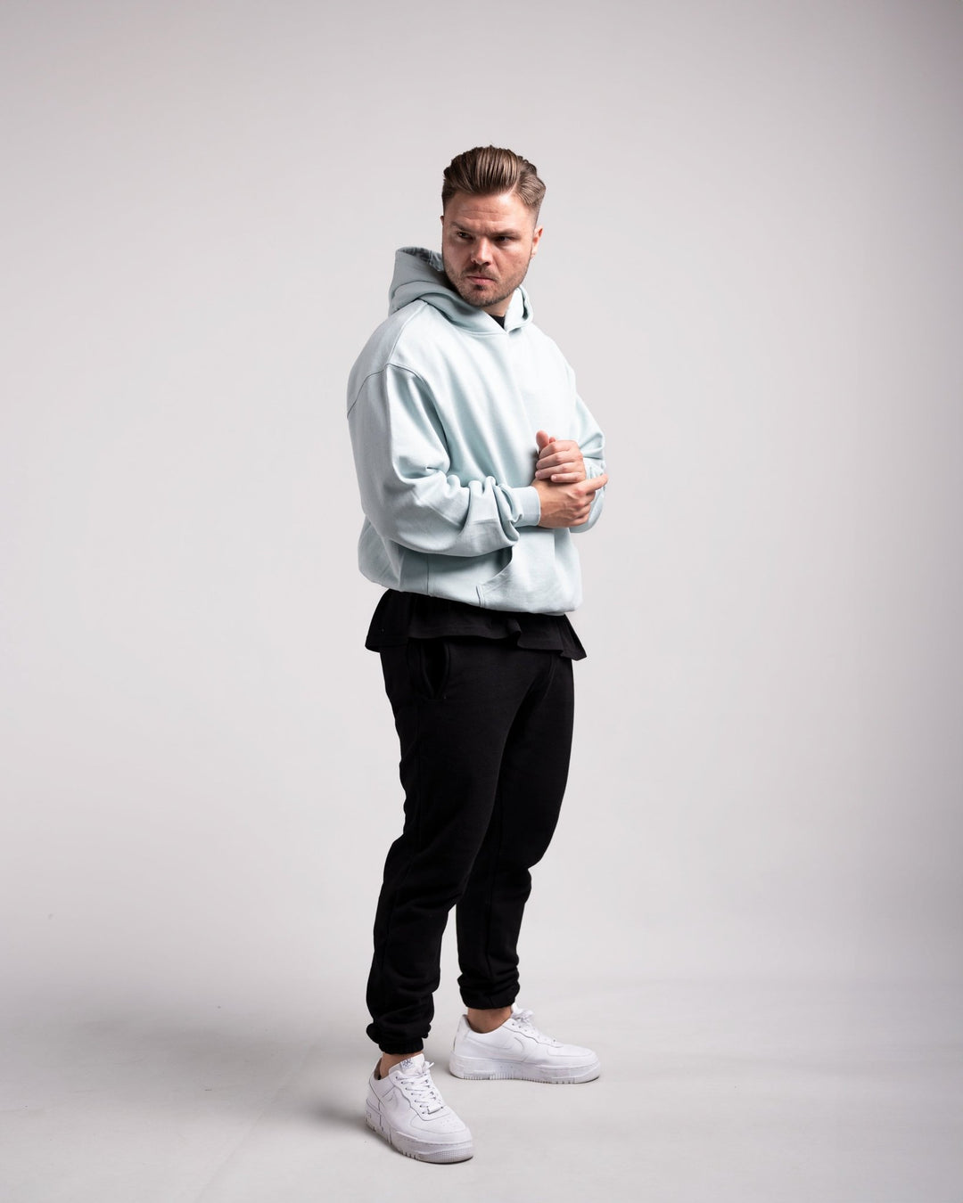 Oversized Hoodie (Mint Blue) - HQ Basics - Athletic Aesthetics