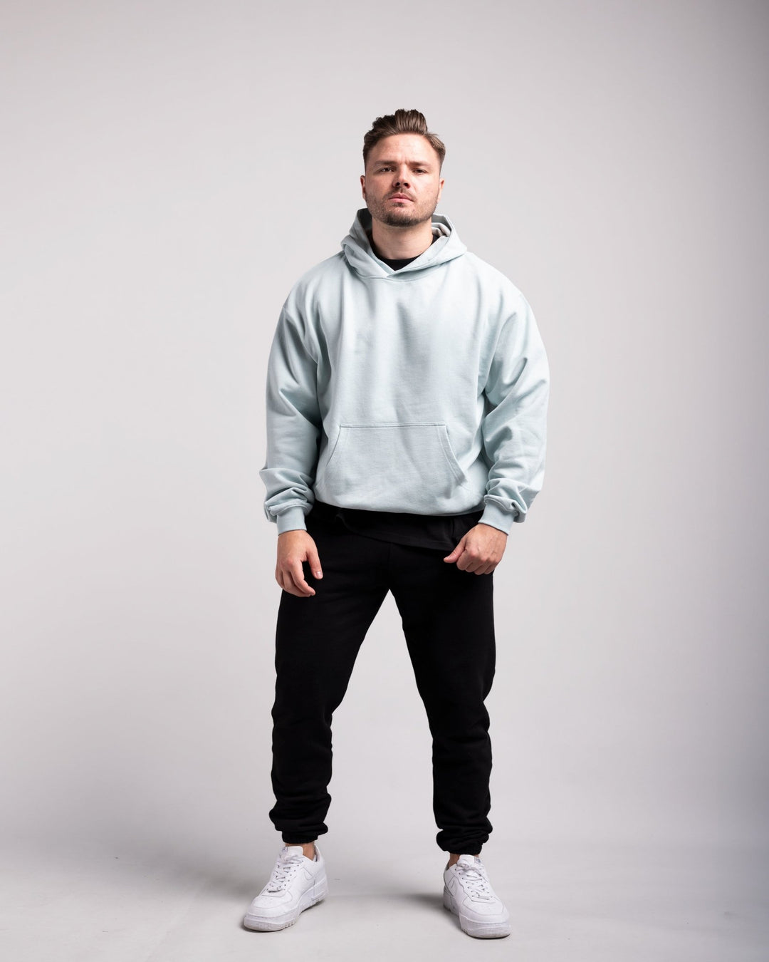 Oversized Hoodie (Mint Blue) - HQ Basics - Athletic Aesthetics