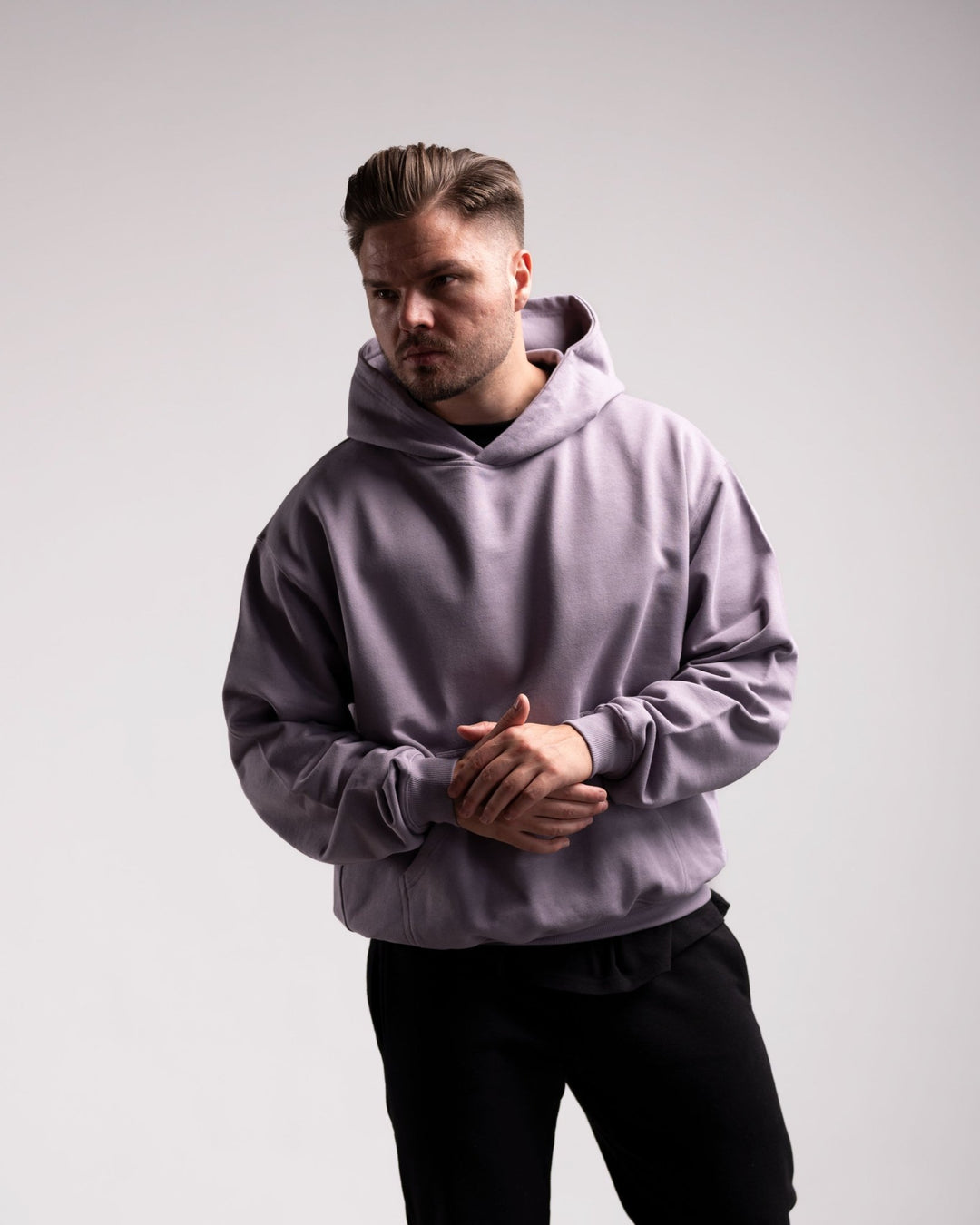 Oversized Hoodie (Purple) - HQ Basics - Athletic Aesthetics