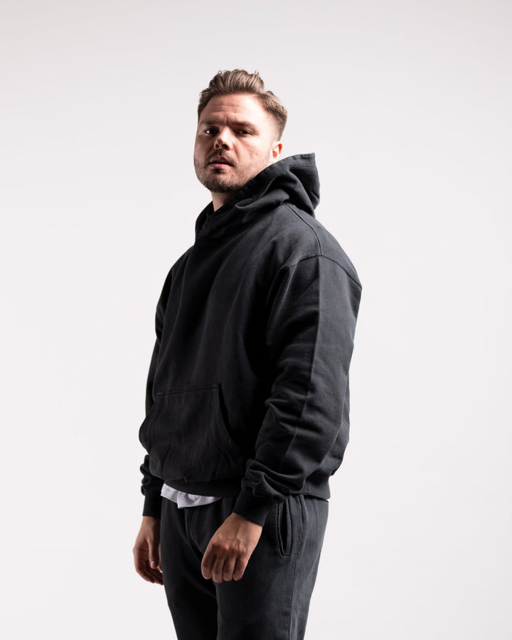 Oversized Hoodie (Vintage Black) - HQ Basics - Athletic Aesthetics