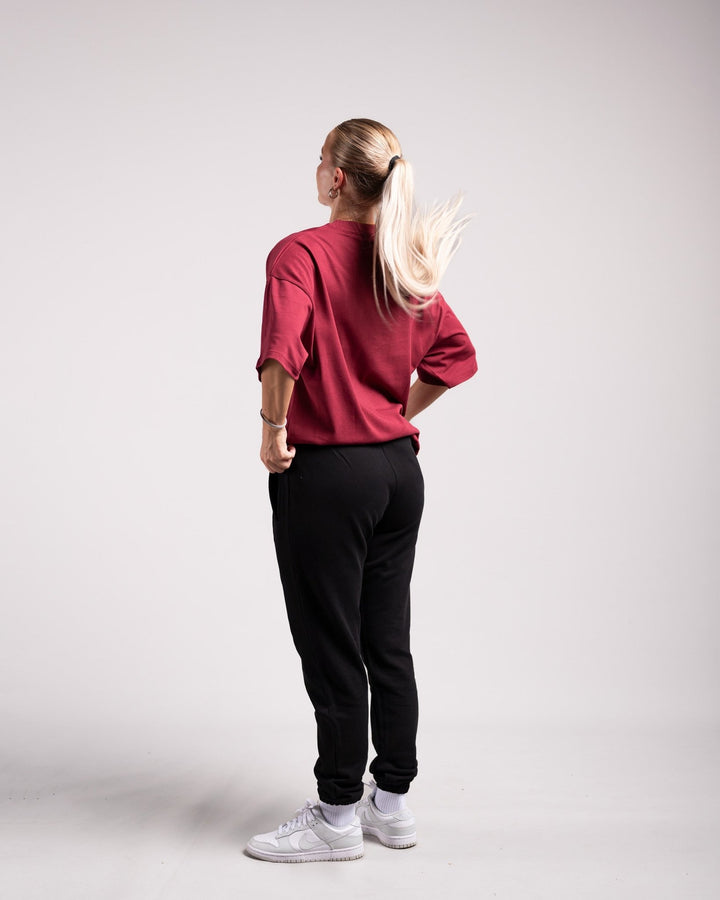 Oversized Tee (Burgundy) - HQ Basics - Athletic Aesthetics