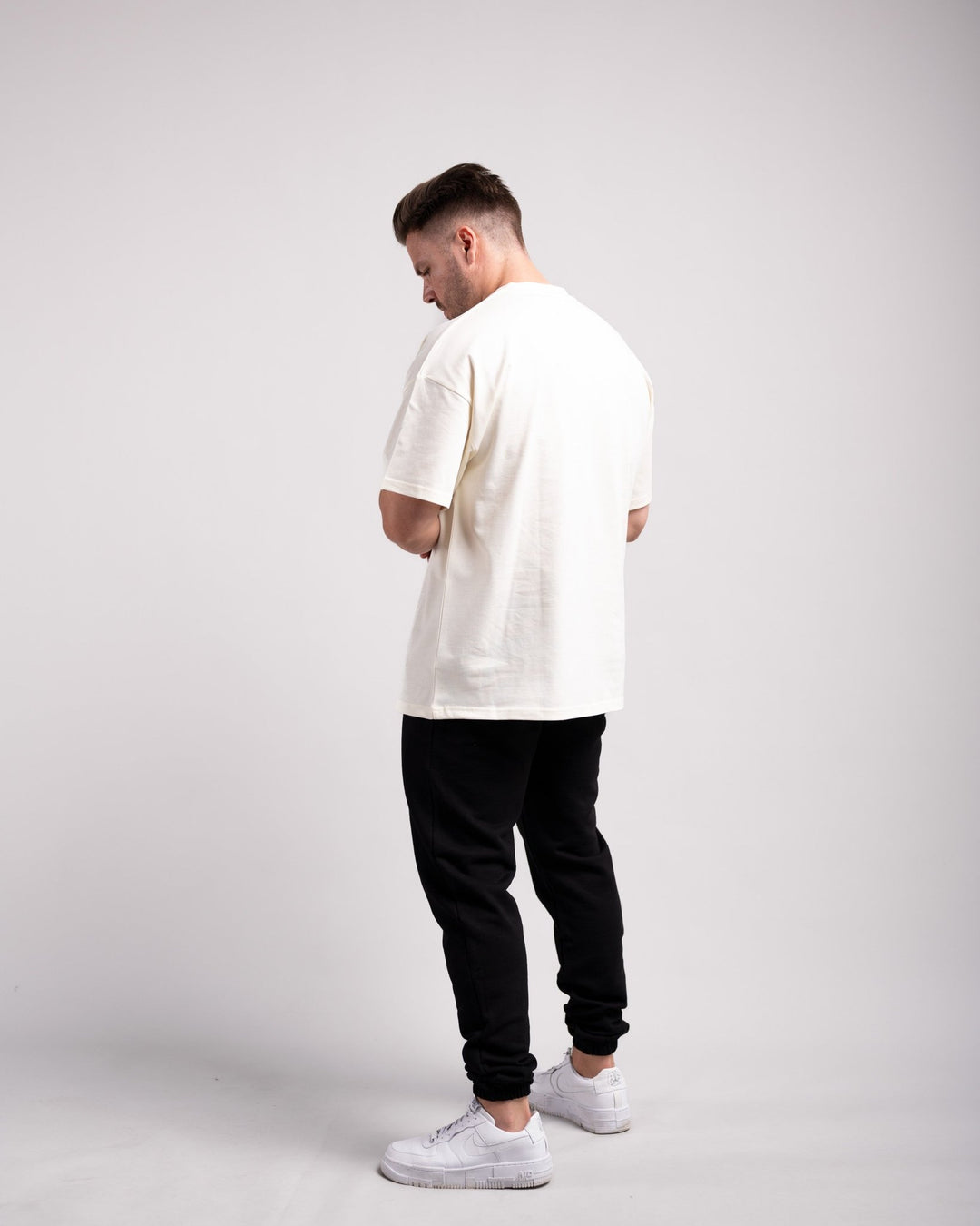 Oversized Tee (Cream) - HQ Basics - Athletic Aesthetics