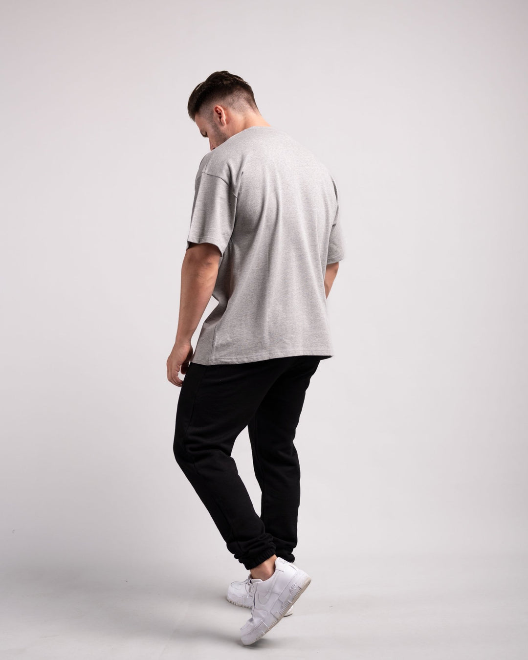 Oversized Tee (Grey Marl) - HQ Basics - Athletic Aesthetics