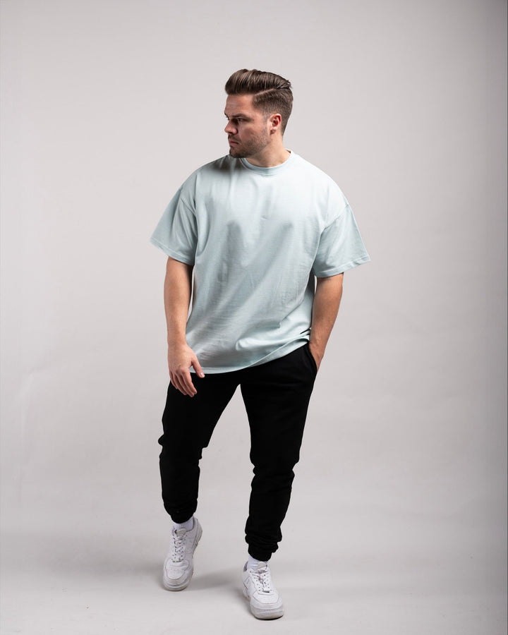 Oversized Tee (Mint Blue) - HQ Basics - Athletic Aesthetics